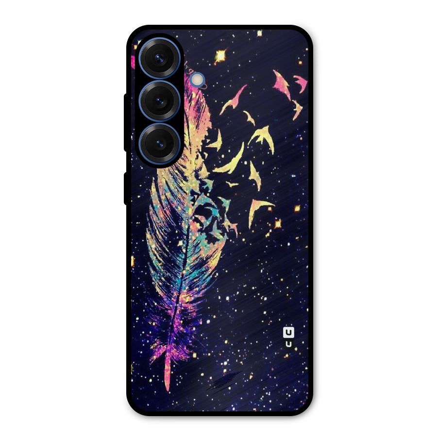 Feather Bird Fly Metal Back Case for Galaxy S25