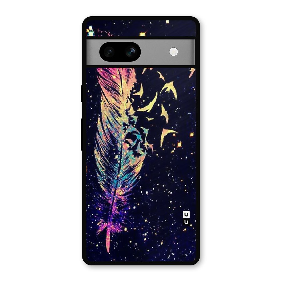 Feather Bird Fly Metal Back Case for Google Pixel 7a