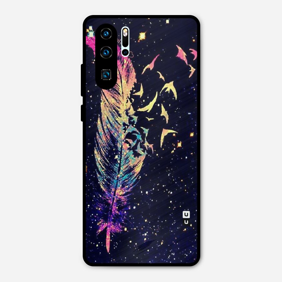 Feather Bird Fly Metal Back Case for Huawei P30 Pro