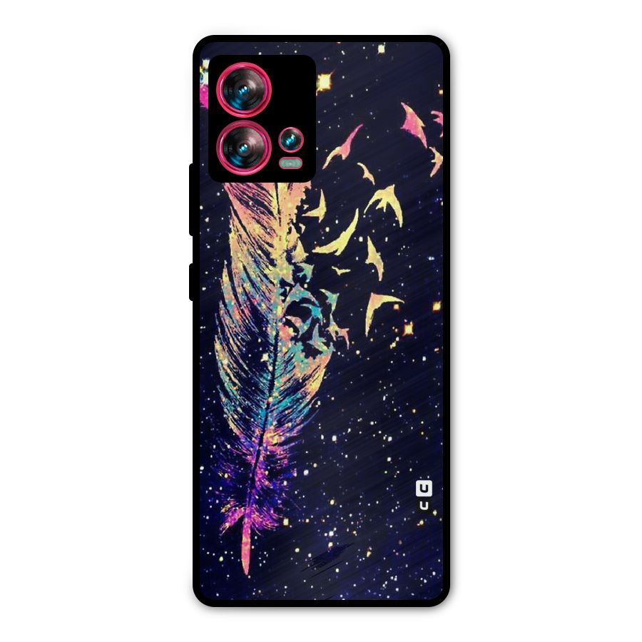 Feather Bird Fly Metal Back Case for Motorola Edge 30 Fusion