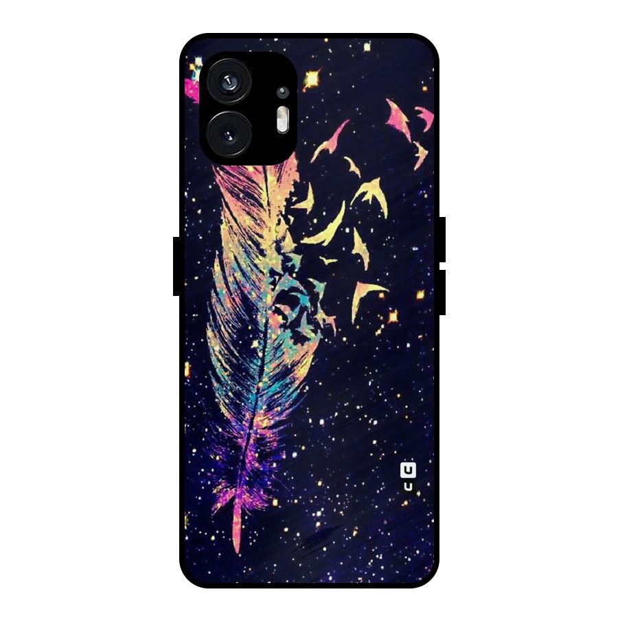 Feather Bird Fly Metal Back Case for Nothing Phone 2