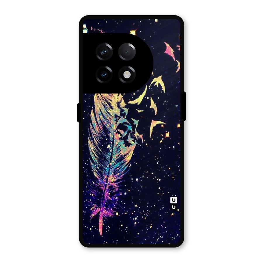 Feather Bird Fly Metal Back Case for OnePlus 11R