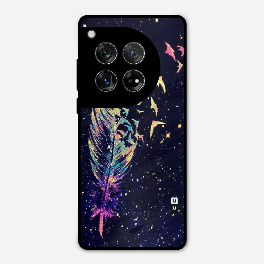 Feather Bird Fly Metal Back Case for OnePlus 12