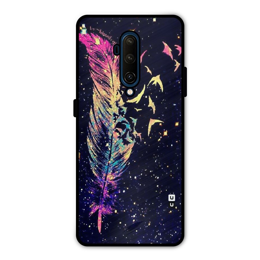 Feather Bird Fly Metal Back Case for OnePlus 7T Pro