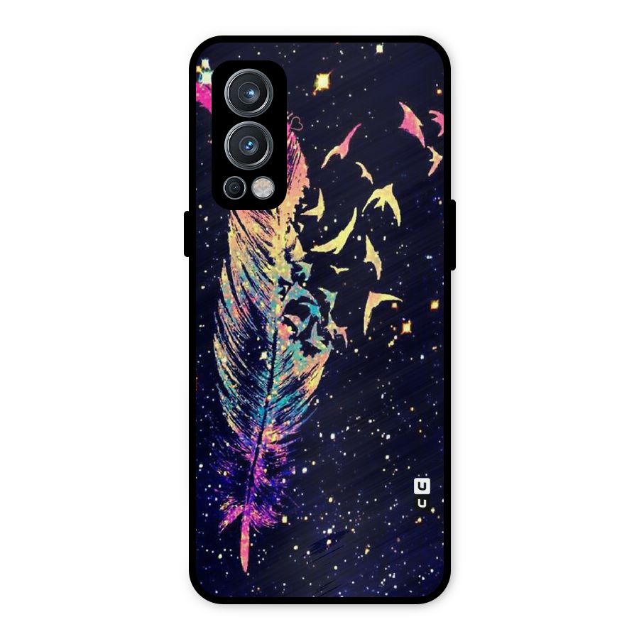 Feather Bird Fly Metal Back Case for OnePlus Nord 2 5G