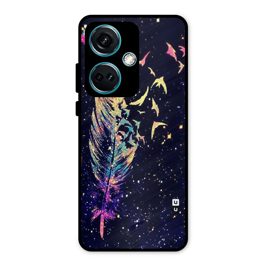 Feather Bird Fly Metal Back Case for OnePlus Nord CE 3 5G