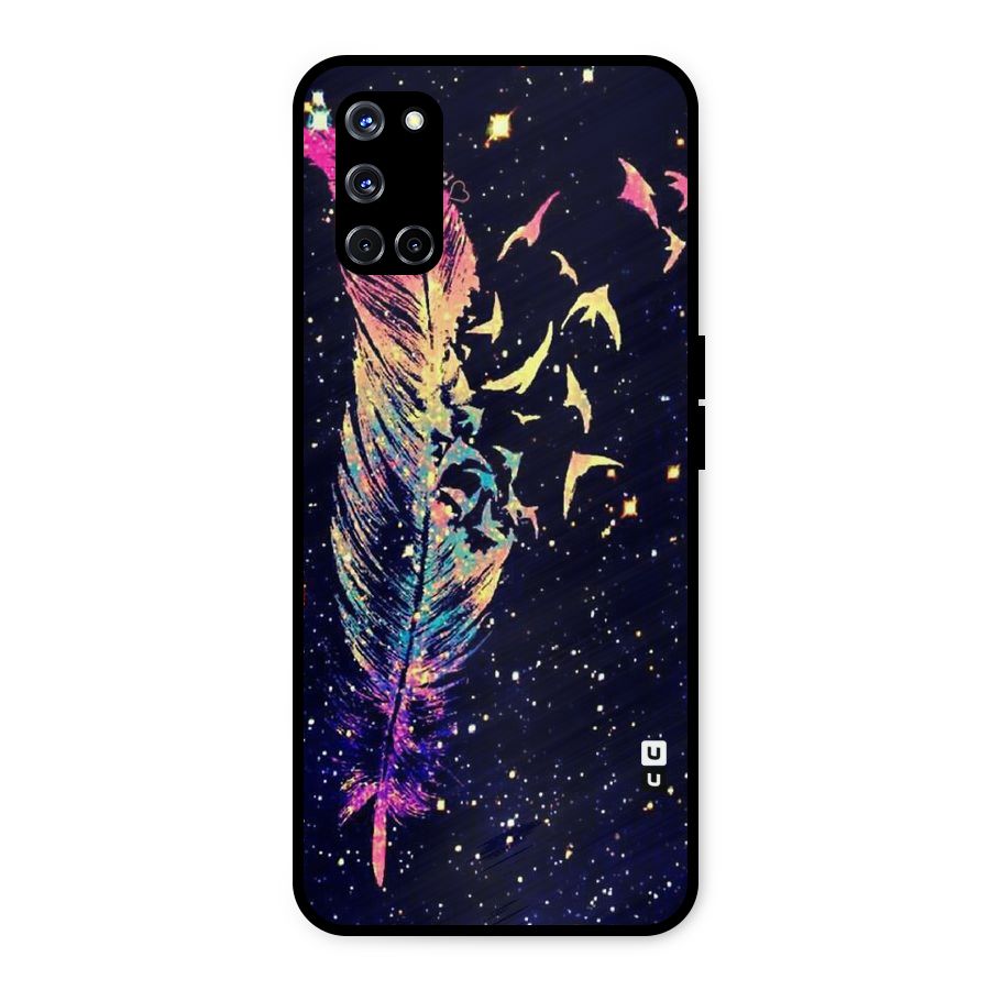 Feather Bird Fly Metal Back Case for Oppo A52