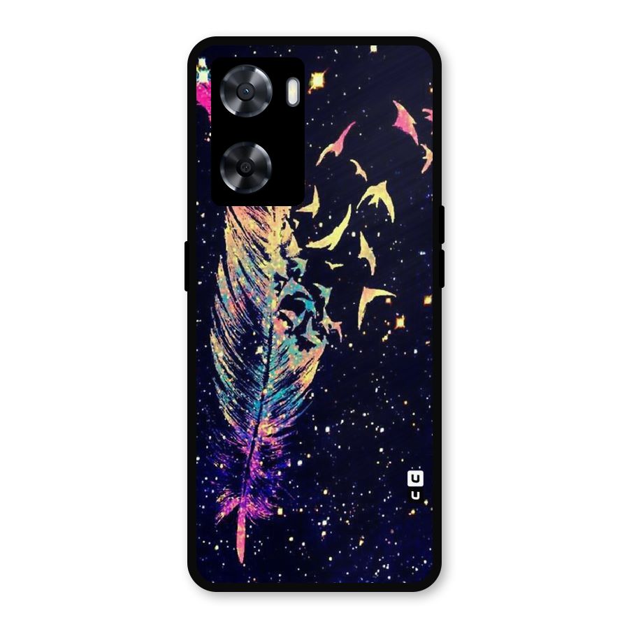 Feather Bird Fly Metal Back Case for Oppo A77