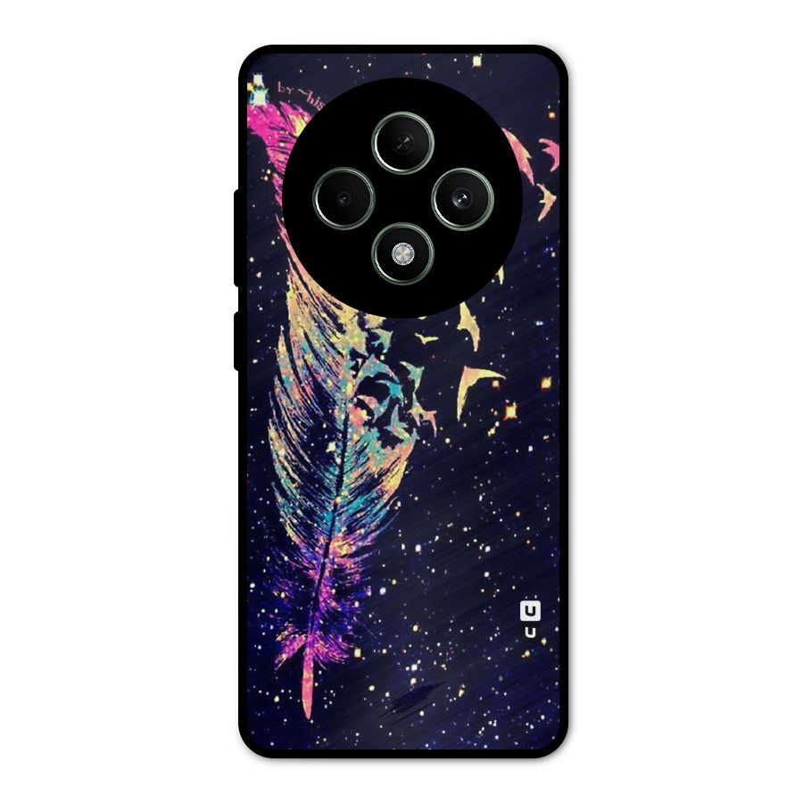 Feather Bird Fly Metal Back Case for Oppo F27
