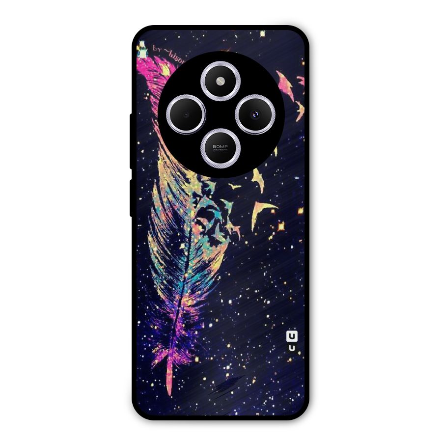 Feather Bird Fly Metal Back Case for Poco C75 5G
