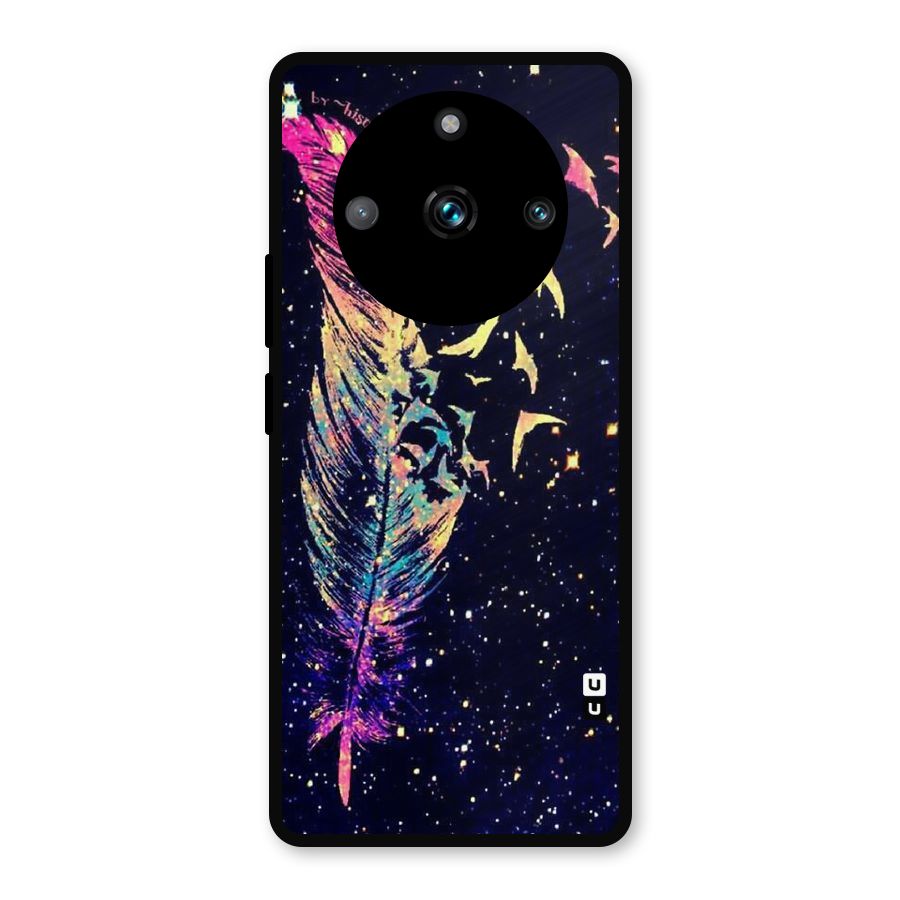 Feather Bird Fly Metal Back Case for Realme 11 Pro