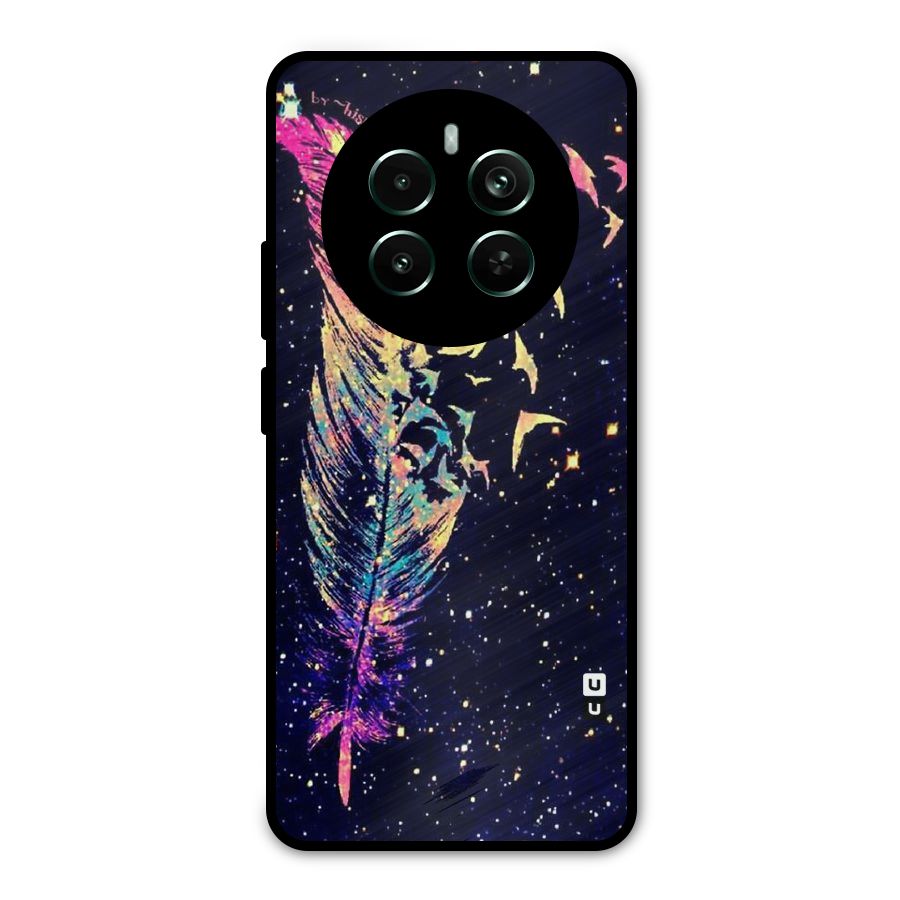 Feather Bird Fly Metal Back Case for Realme 12 Pro Plus
