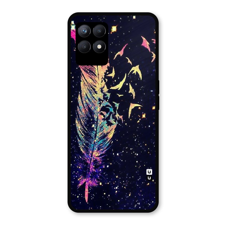 Feather Bird Fly Metal Back Case for Realme Narzo 50