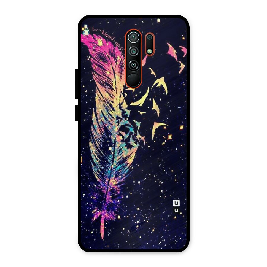 Feather Bird Fly Metal Back Case for Redmi 9 Prime
