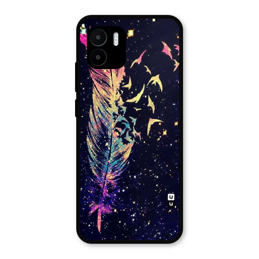 Feather Bird Fly Metal Back Case for Redmi A1