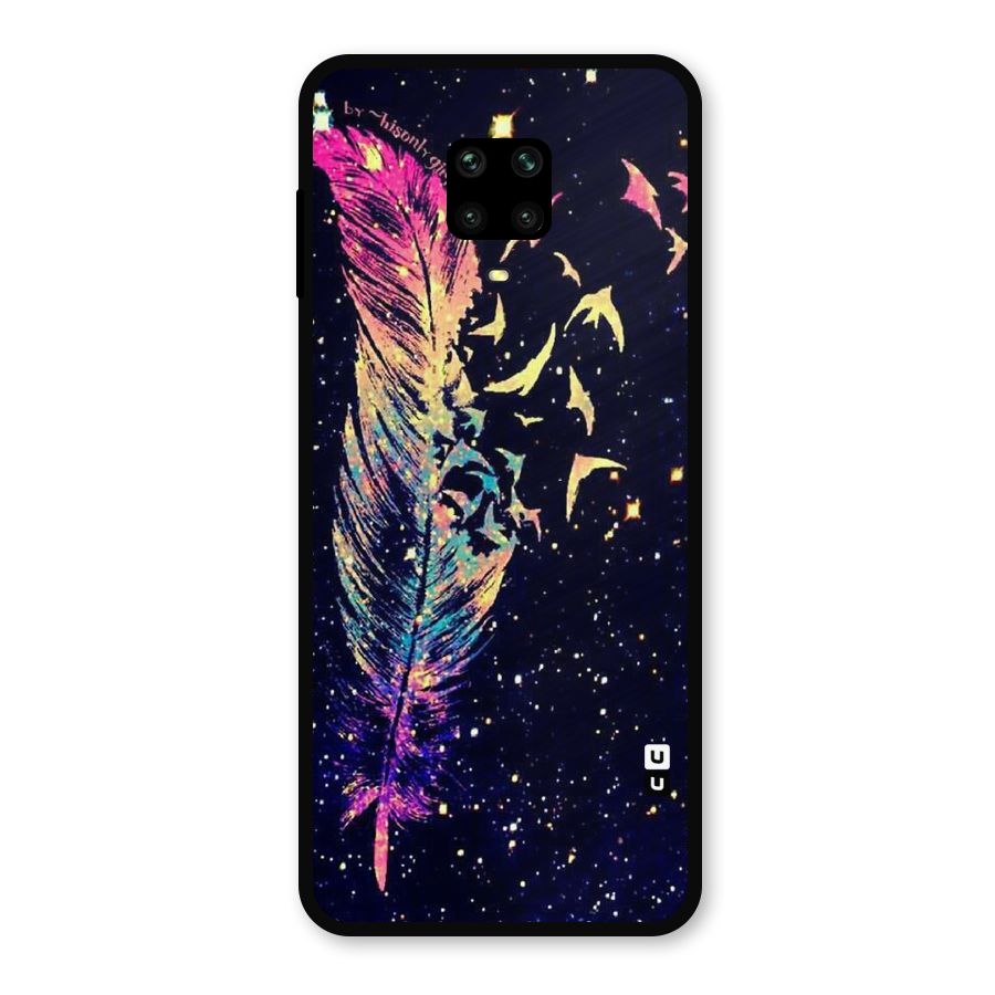 Feather Bird Fly Metal Back Case for Redmi Note 9 Pro Max