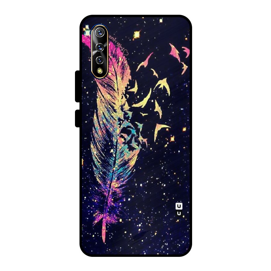 Feather Bird Fly Metal Back Case for Vivo S1