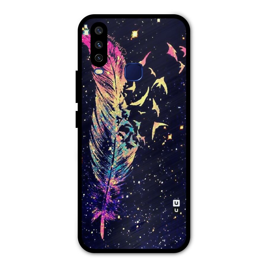 Feather Bird Fly Metal Back Case for Vivo Y12