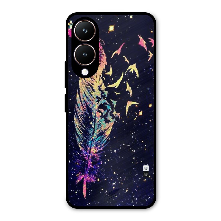Feather Bird Fly Metal Back Case for Vivo Y28