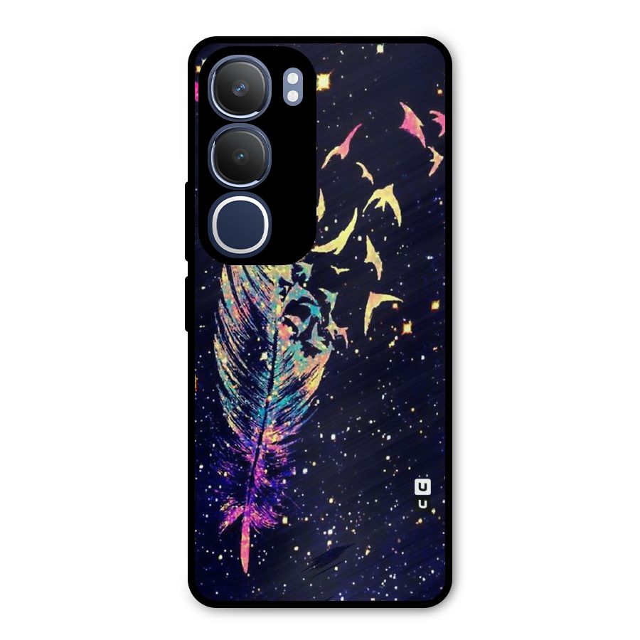Feather Bird Fly Metal Back Case for Vivo Y29