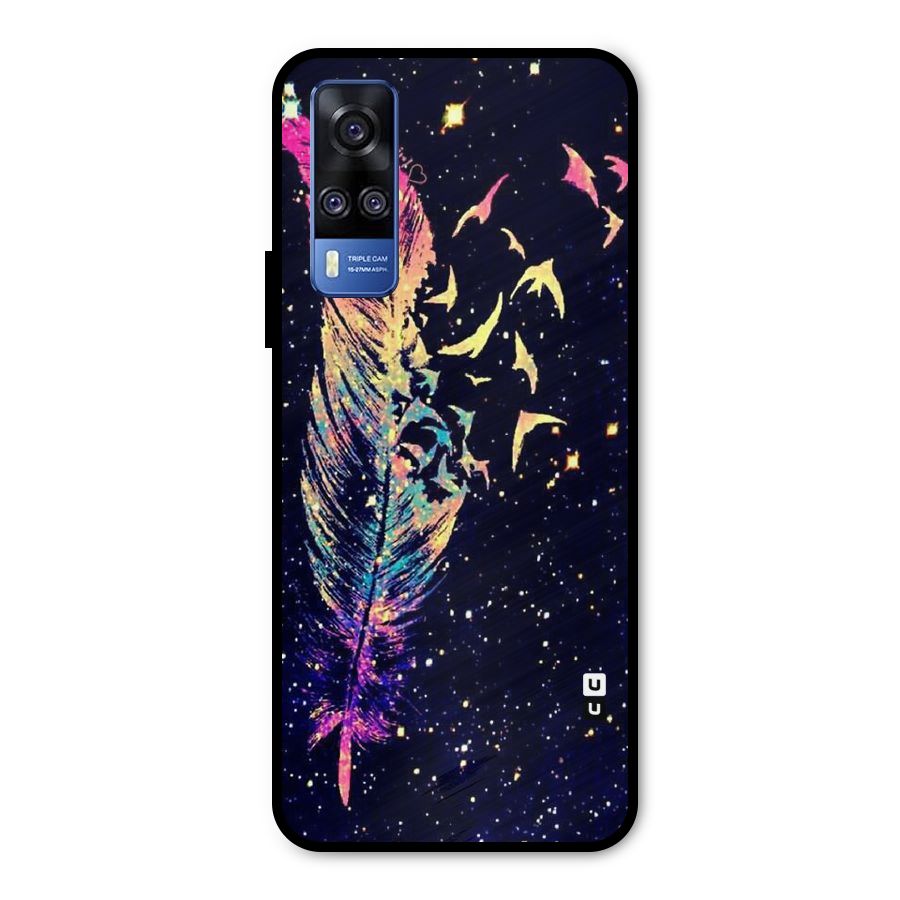 Feather Bird Fly Metal Back Case for Vivo Y31