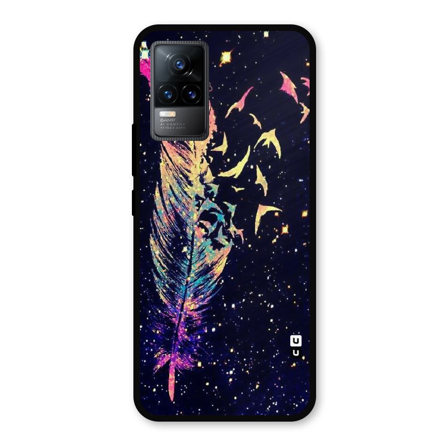 Feather Bird Fly Metal Back Case for Vivo Y73
