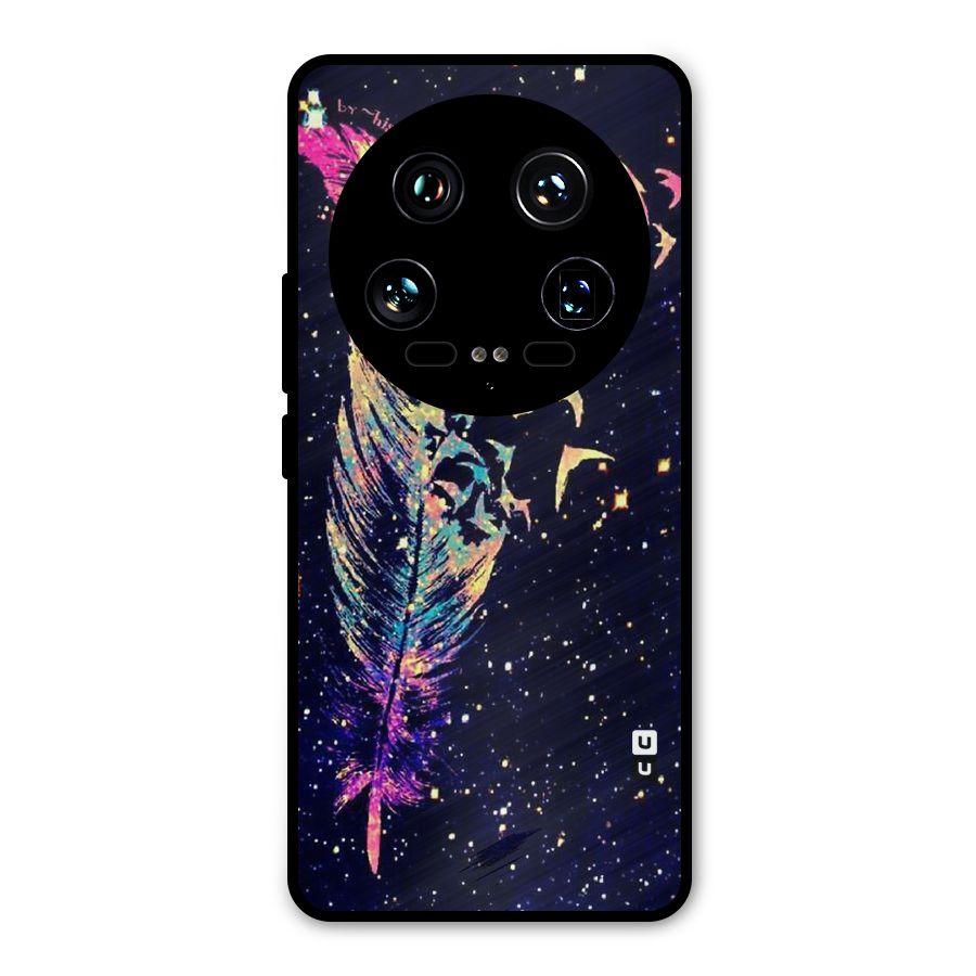 Feather Bird Fly Metal Back Case for Xiaomi 14 Ultra