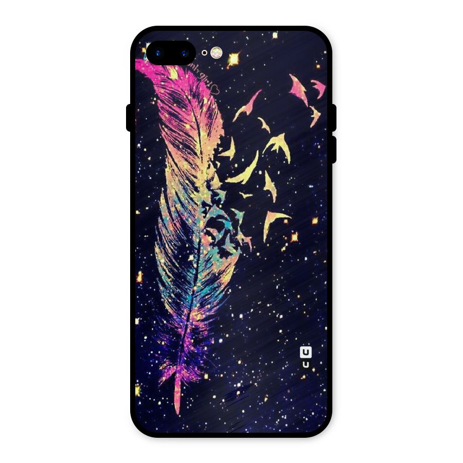 Feather Bird Fly Metal Back Case for iPhone 8 Plus
