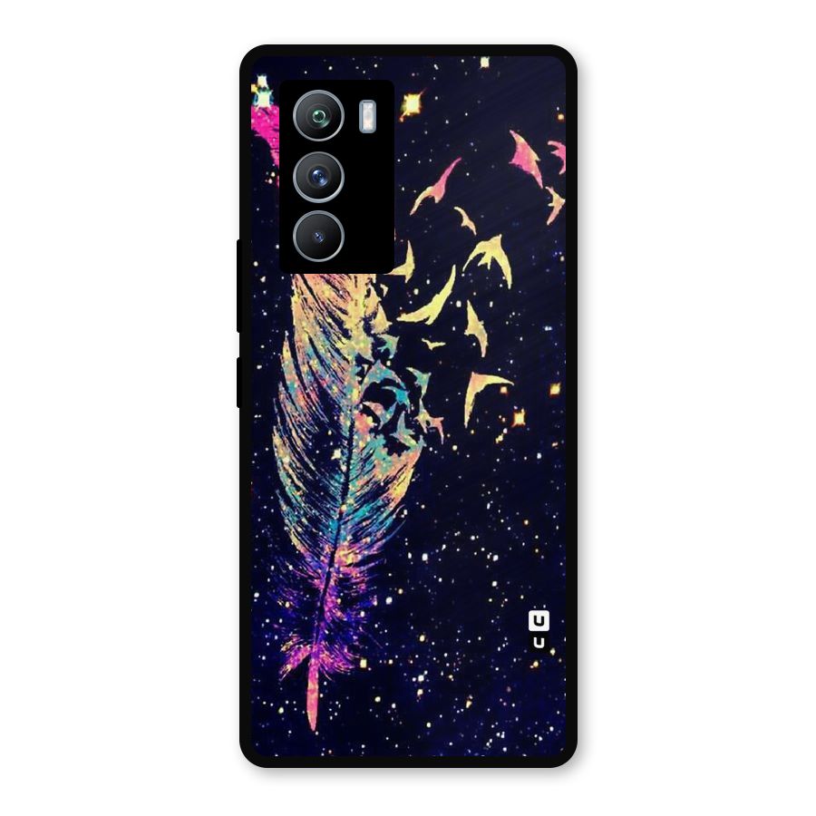 Feather Bird Fly Metal Back Case for iQOO 9 SE