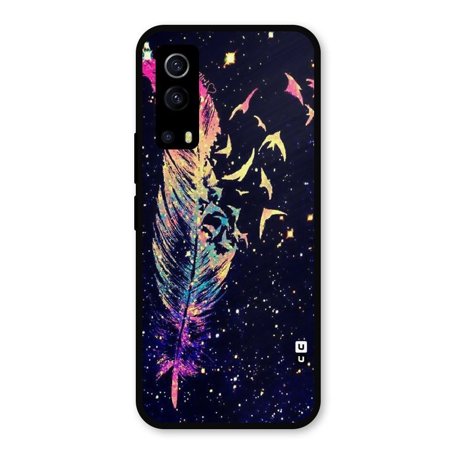 Feather Bird Fly Metal Back Case for iQOO Z3
