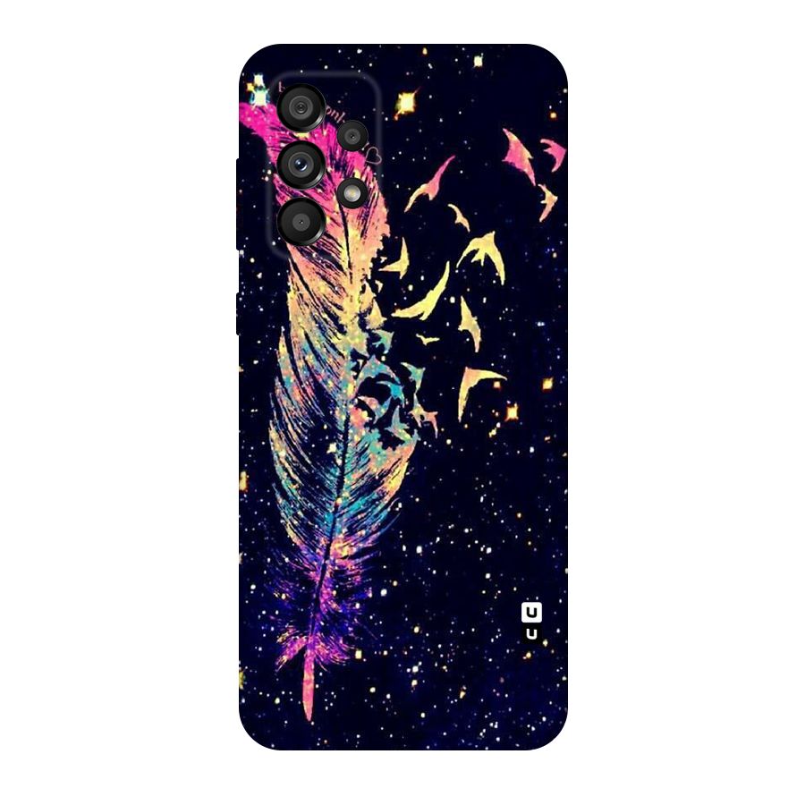 Feather Bird Fly Original Polycarbonate Back Case for Galaxy A73 5G