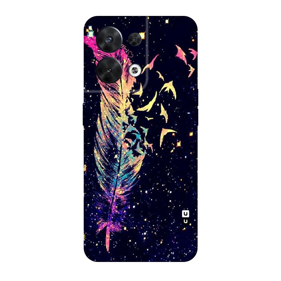 Feather Bird Fly Original Polycarbonate Back Case for Oppo Reno8 5G
