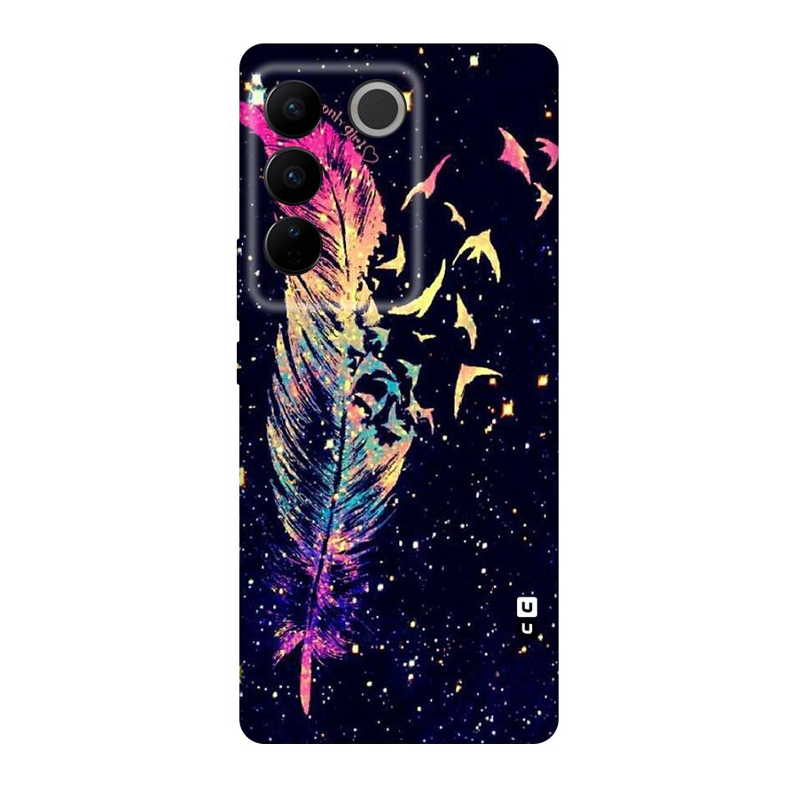 Feather Bird Fly Original Polycarbonate Back Case for Vivo V27