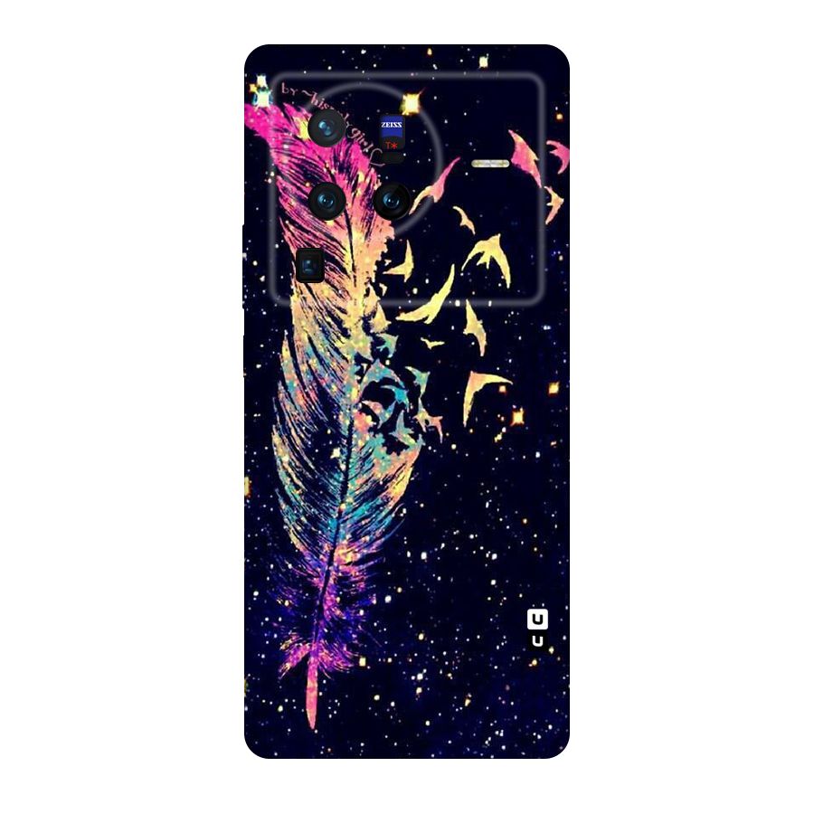Feather Bird Fly Original Polycarbonate Back Case for Vivo X80
