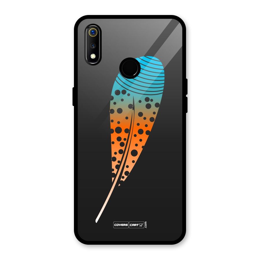 Feather Glass Back Case for Realme 3i