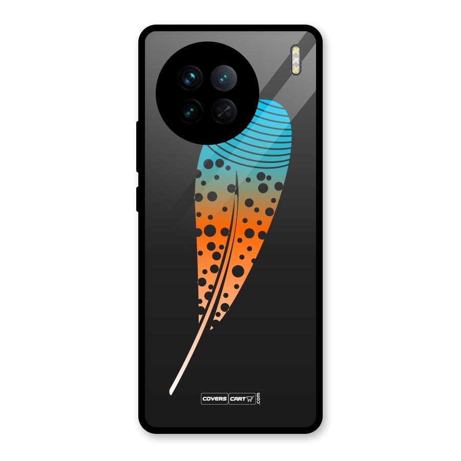 Feather Glass Back Case for Vivo X90
