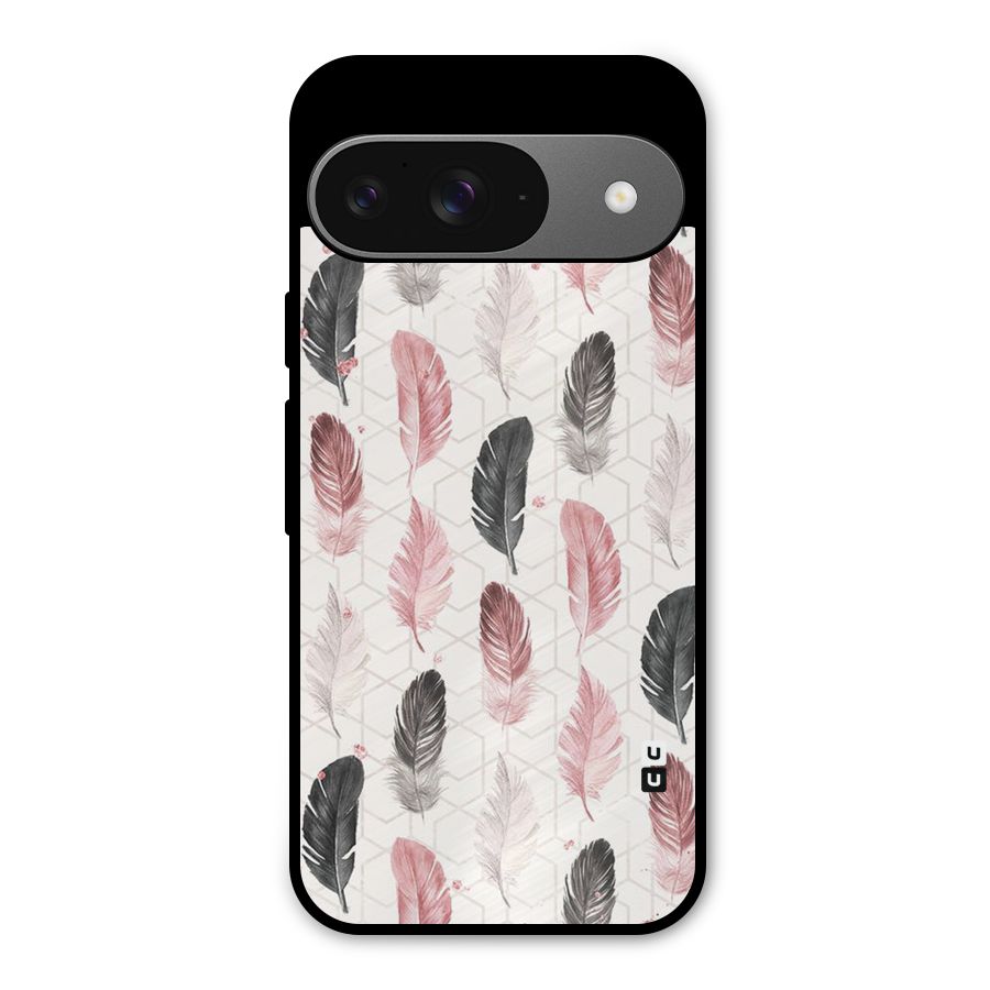 Feather Line Pattern Metal Back Case for Google Pixel 9
