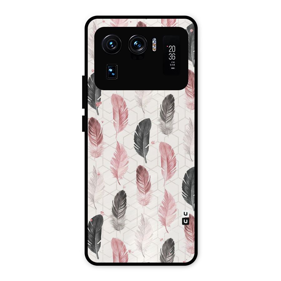 Feather Line Pattern Metal Back Case for Mi 11 Ultra
