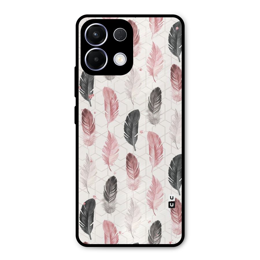 Feather Line Pattern Metal Back Case for Oppo K13