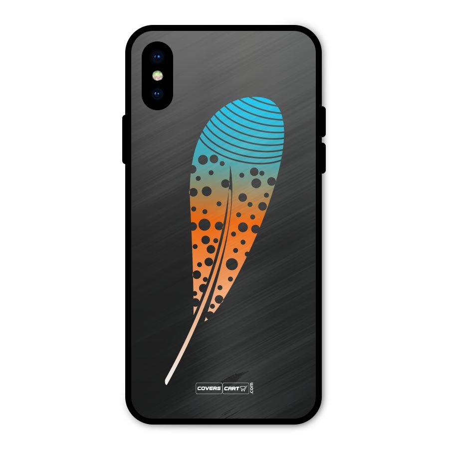 Feather Metal Back Case for iPhone XS