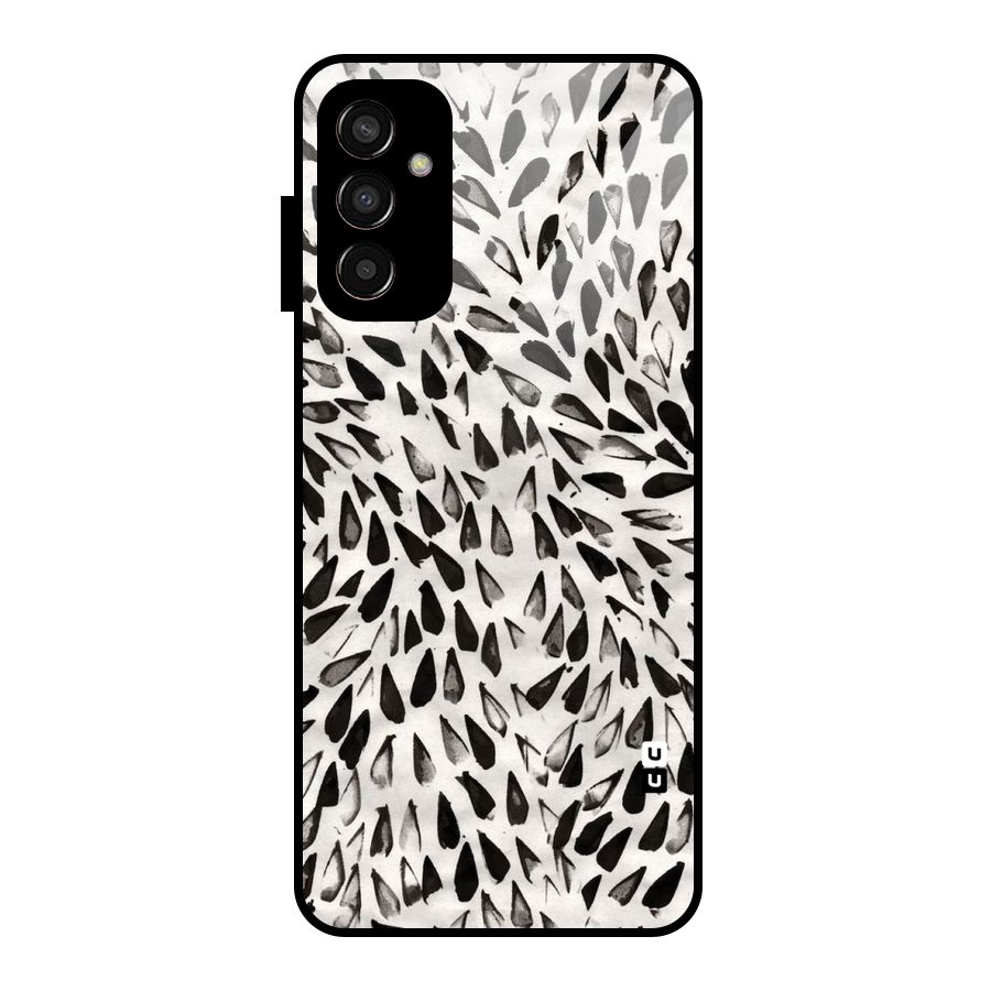 Feather Pattern Colorless Glass Back Case for Galaxy F13
