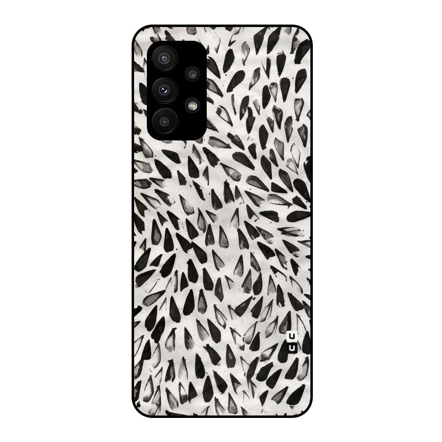 Feather Pattern Colorless Metal Back Case for Galaxy A23