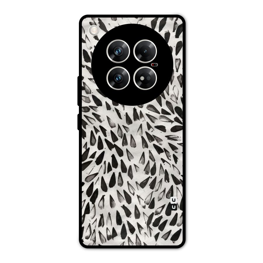 Feather Pattern Colorless Metal Back Case for Infinix Zero 40 5G