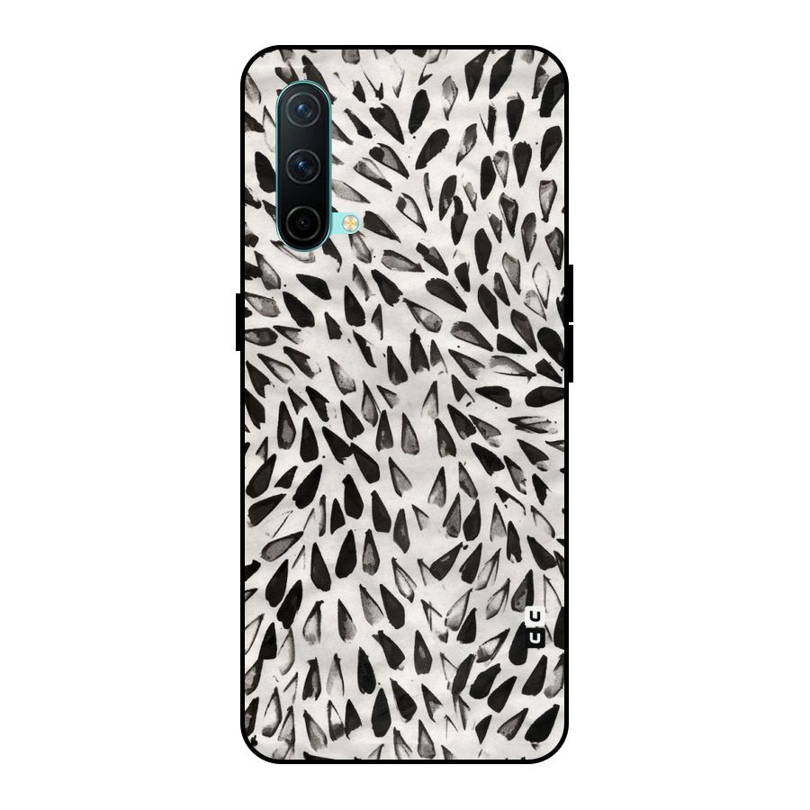 Feather Pattern Colorless Metal Back Case for OnePlus Nord CE 5G