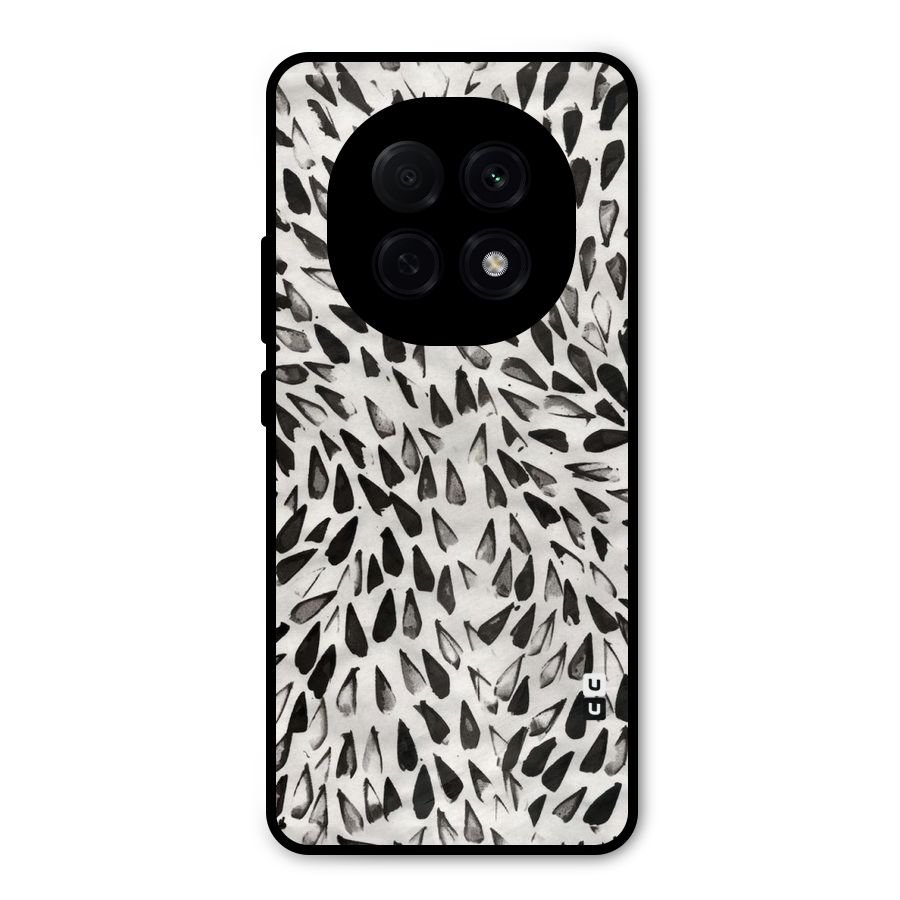 Feather Pattern Colorless Metal Back Case for Oppo F29 Pro