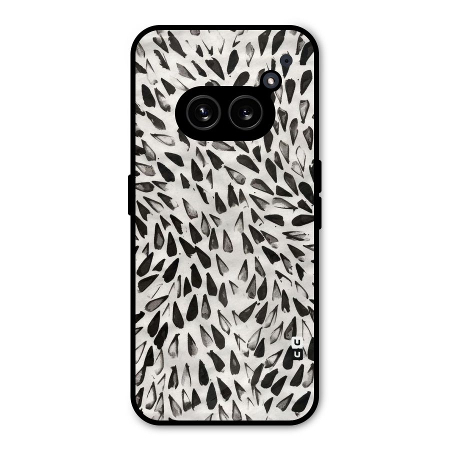 Feather Pattern Colorless Metal Back Case for Nothing Phone 2a