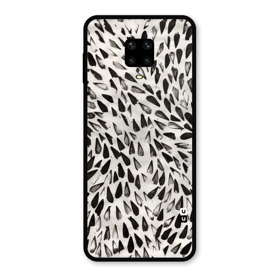Feather Pattern Colorless Metal Back Case for Poco M2 Pro