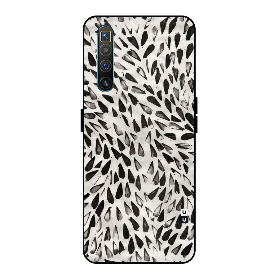 Feather Pattern Colorless Metal Back Case for Realme X3 SuperZoom