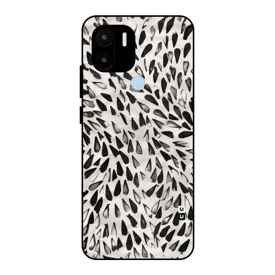Feather Pattern Colorless Metal Back Case for Redmi A1+