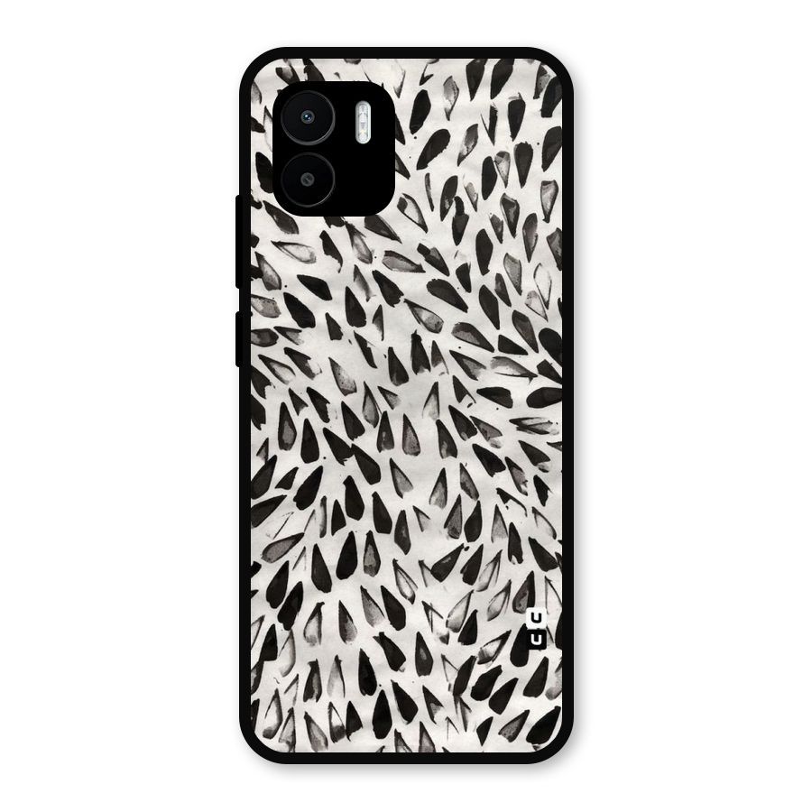 Feather Pattern Colorless Metal Back Case for Redmi A2
